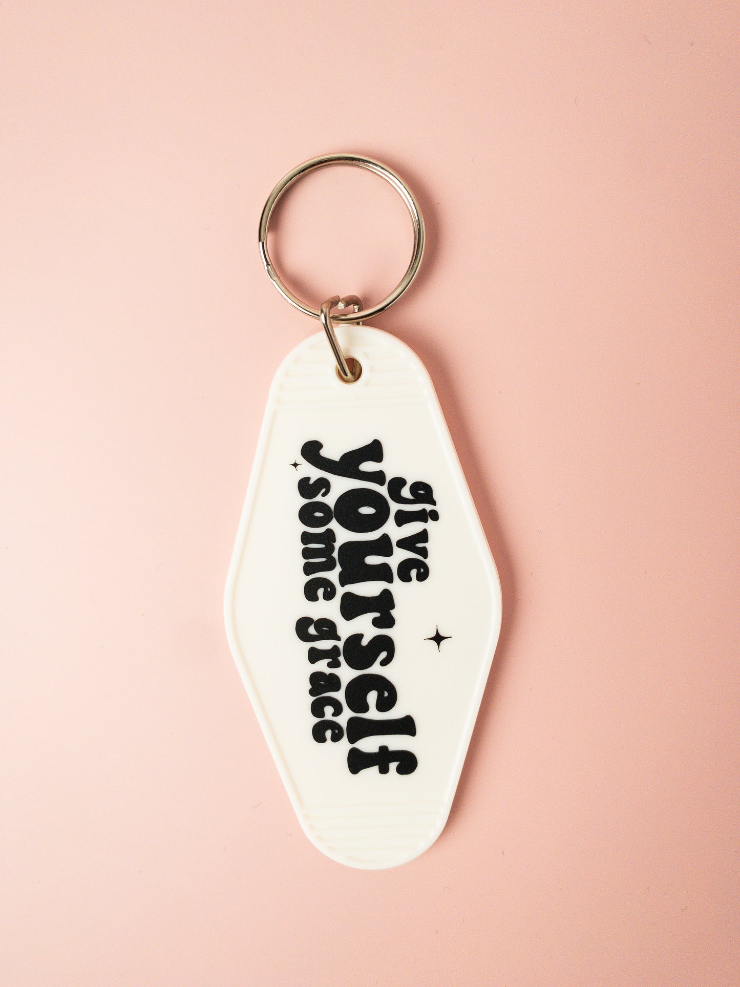 Give Yourself Some Grace Motel Keychain