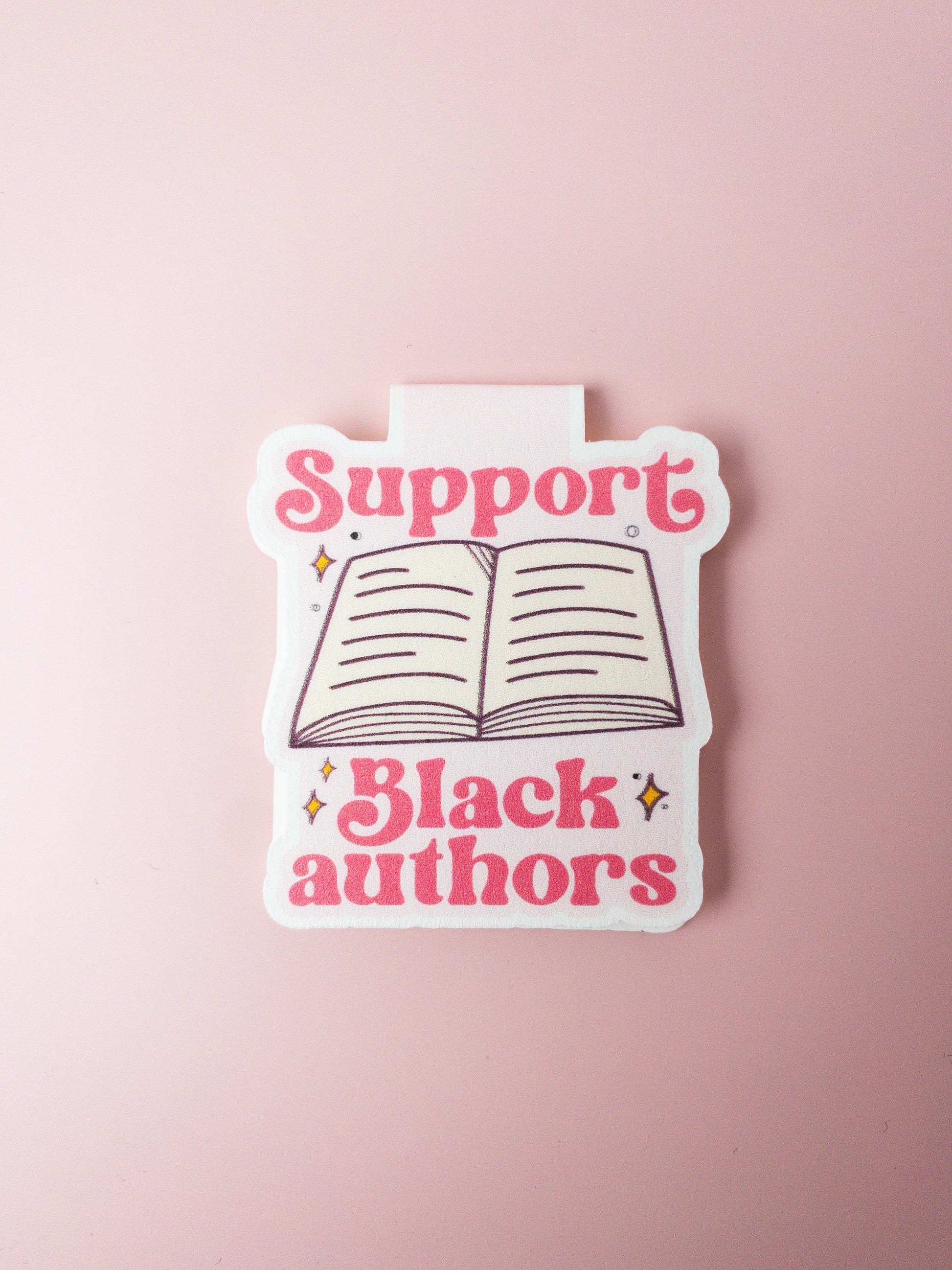 support black authors magnetic bookmark