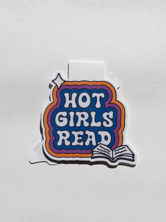 "Hot Girls Read" Magnetic Bookmark