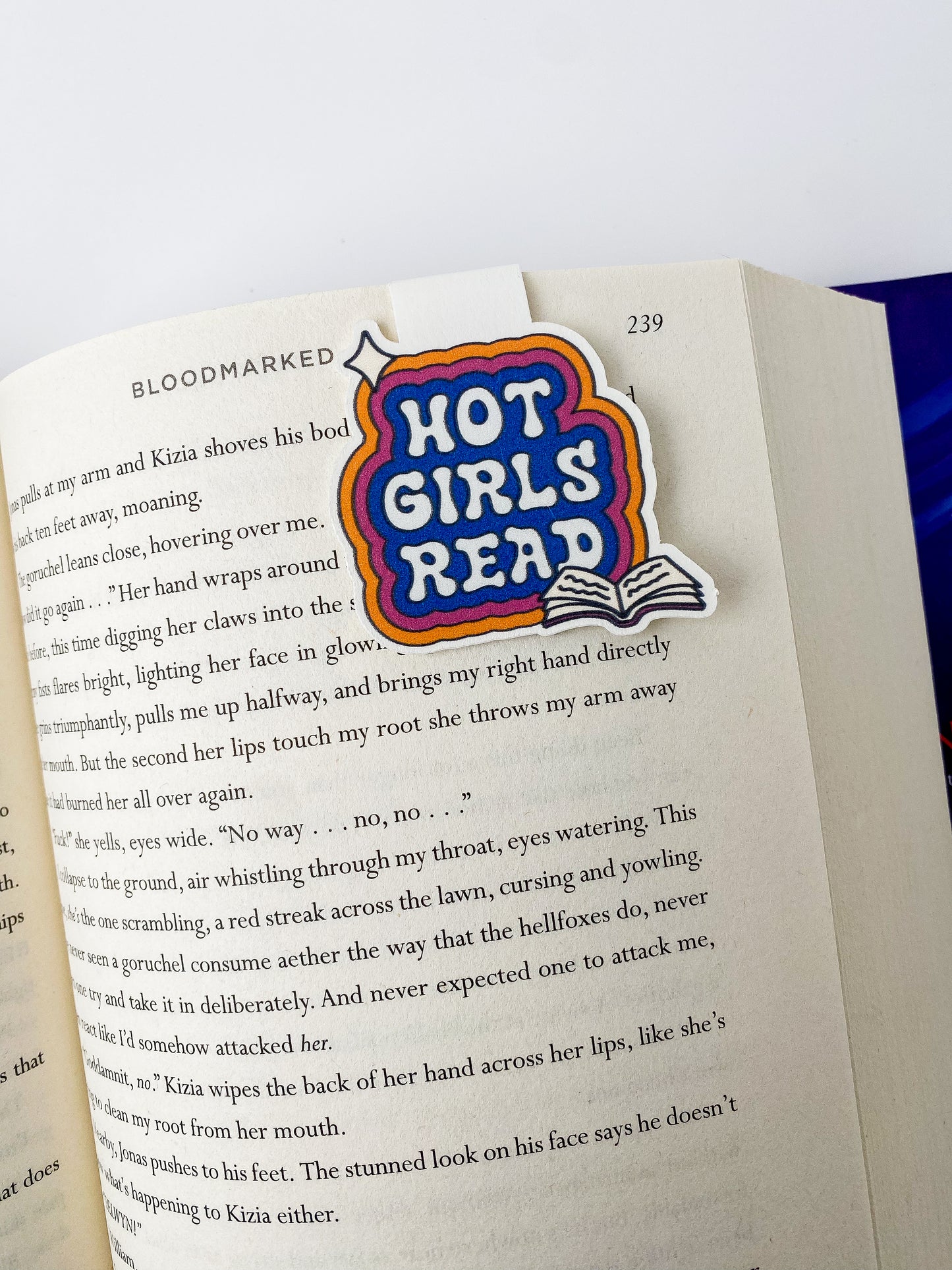 "Hot Girls Read" Magnetic Bookmark